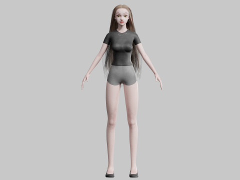 Sweet Basic Woman V29018 3D Модель