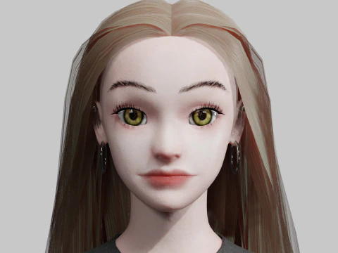 Sweet Basic Woman V29018 3D Model