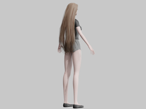 Sweet Basic Woman V29018 3D Модель
