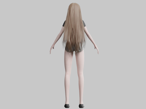 Sweet Basic Woman V29018 3D Модель