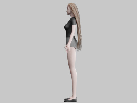 Sweet Basic Woman V29018 3D Модель