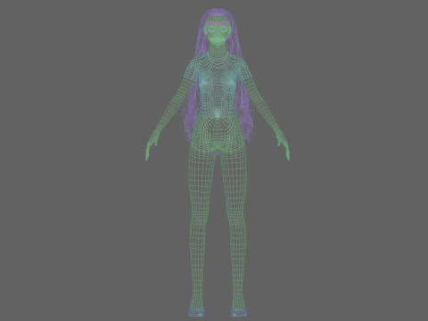 Sweet Basic Woman V29018 3D Model