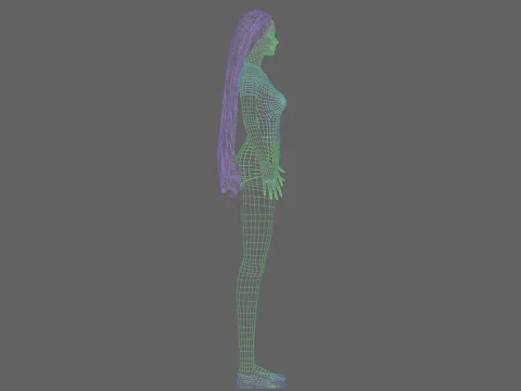 Sweet Basic Woman V29018 3D Model