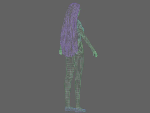 Sweet Basic Woman V29018 3D Model