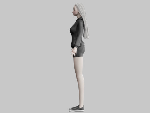 Sweet cute Woman V28534 3D 模型