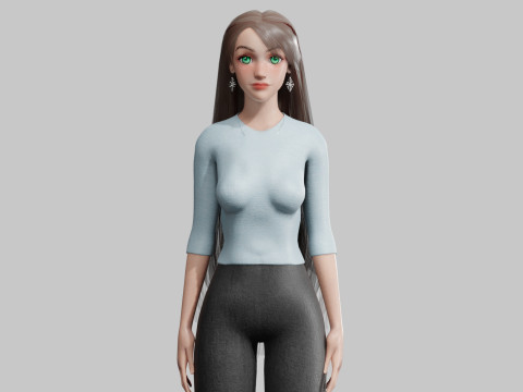 Sweet Pretty Woman V34999 Modèle 3D