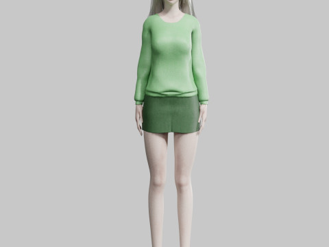 Teen cute Woman V32229 3Dモデル