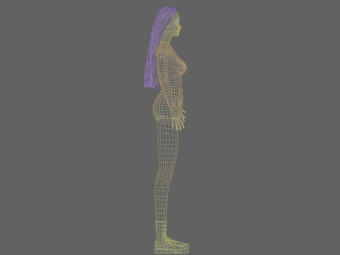 Teen Pretty Woman V32622 3D Model