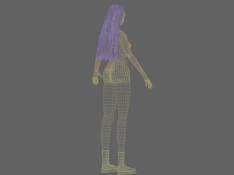 Teen Pretty Woman V32622 3D Model