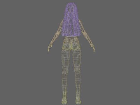 Teen Pretty Woman V32622 3D Model