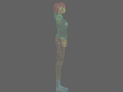 Young cute Woman V25729 3D Model