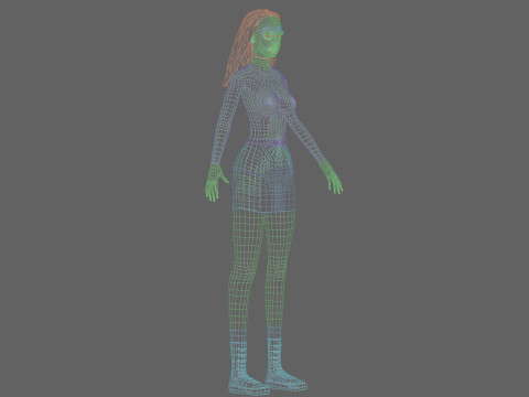 Young Pretty Woman V32937 3D Model