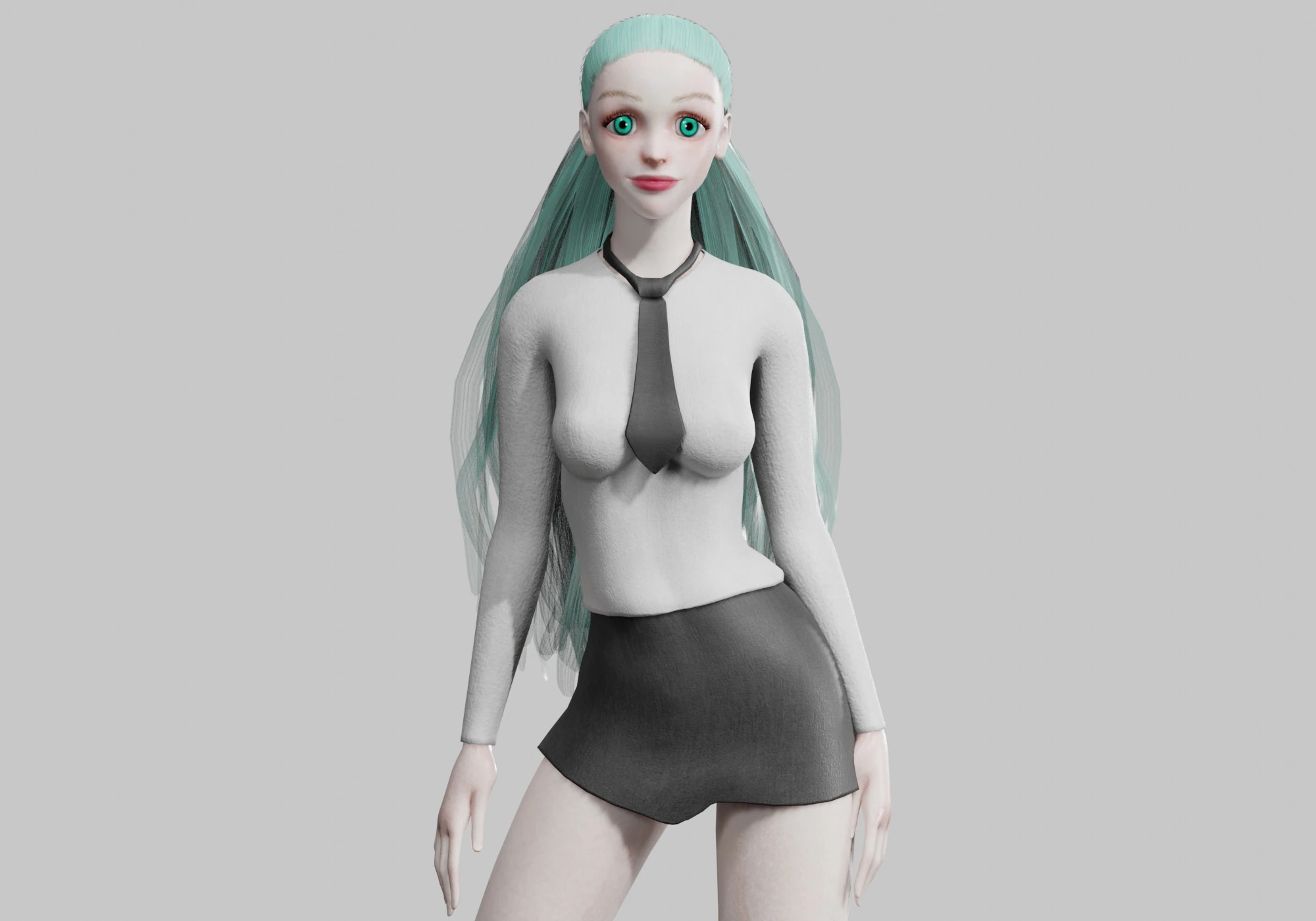 Basic Beautiful woman V27367 3D Model .c4d .max .obj .3ds .fbx .stl .blend 
