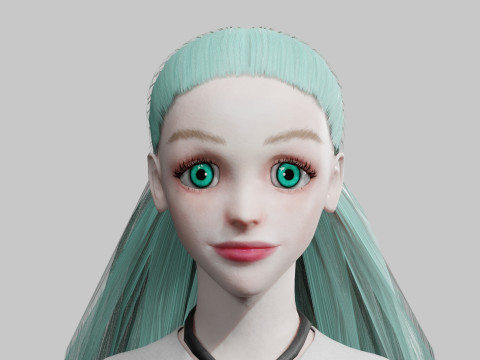 Basic Beautiful woman V27367 3D Model