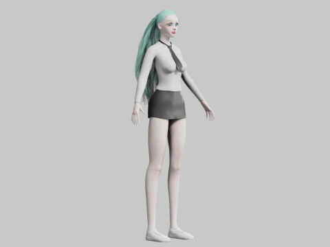 Basic Beautiful woman V27367 3D Model