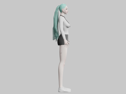 Basic Beautiful woman V27367 3D Model