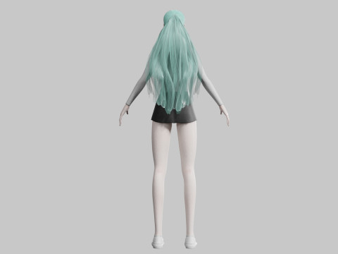 Basic Beautiful woman V27367 3D Model