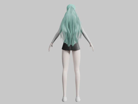 Basic Beautiful woman V27367 3D Model