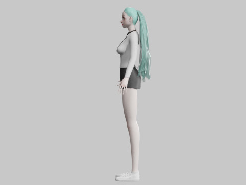 Basic Beautiful woman V27367 3D Model