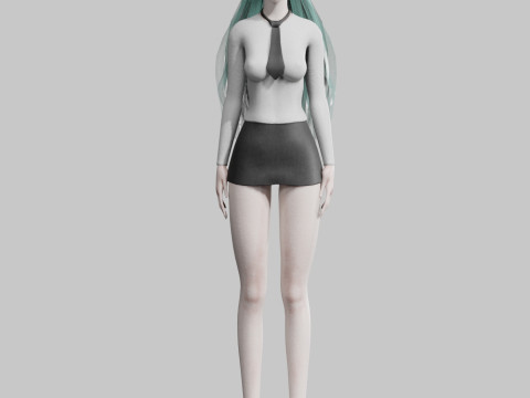 Basic Beautiful woman V27367 3D Model