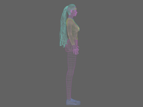 Basic Beautiful woman V27367 3D Model