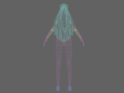 Basic Beautiful woman V27367 3D Model