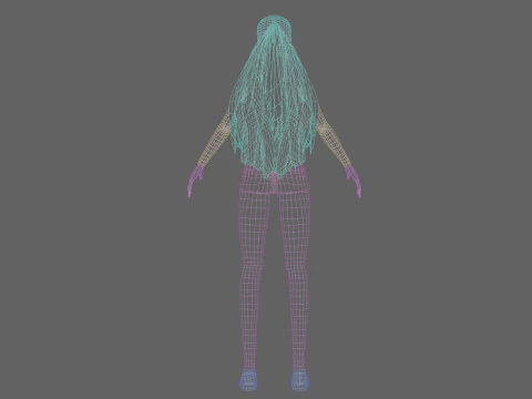 Basic Beautiful woman V27367 3D Model