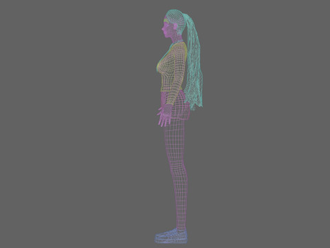 Basic Beautiful woman V27367 3D Model