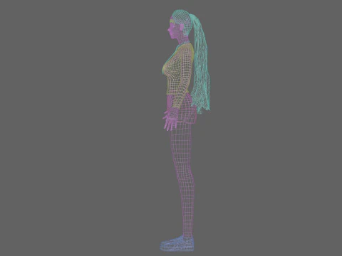 Basic Beautiful woman V27367 3D Model