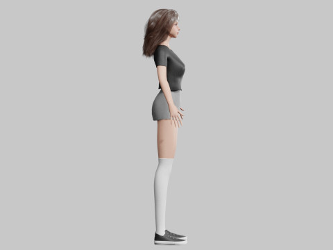 Basic classic woman V33879 3D Model