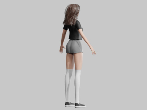 Basic classic woman V33879 3D Model