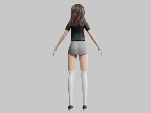 Basic classic woman V33879 3D Model