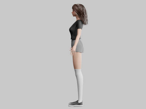 Basic classic woman V33879 3D Model