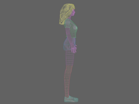 Basic classic woman V33879 3D Model