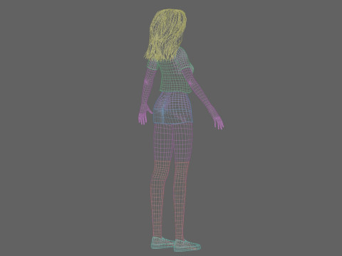 Basic classic woman V33879 3D Model