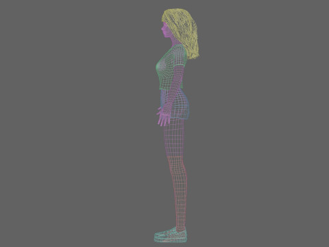 Basic classic woman V33879 3D Model
