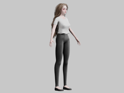 Basic cool woman V35894 3Dモデル