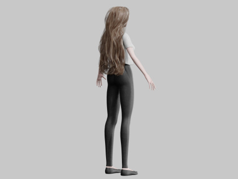 Basic cool woman V35894 3Dモデル