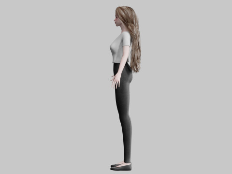Basic cool woman V35894 3Dモデル