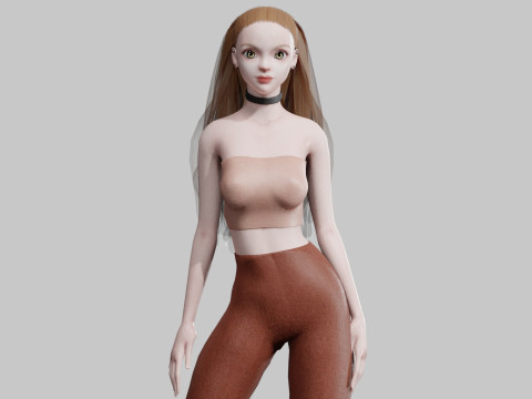 Basic Standard woman V29018 3D 모델