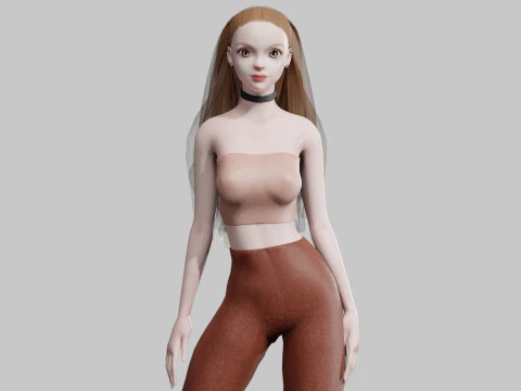 Mulher Padr&atilde;o B&aacute;sica V29018 Modelo 3D