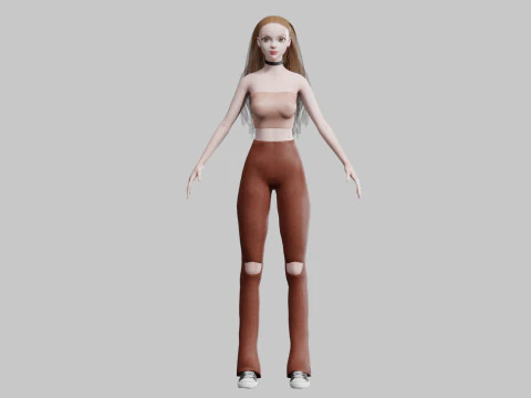 Basic Standard woman V29018 3D Model