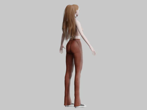 Basic Standard woman V29018 3D Model