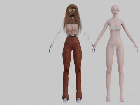Basic Standard woman V29018 3D मॉडल