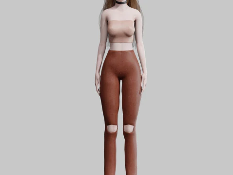 Basic Standard woman V29018 3D Model