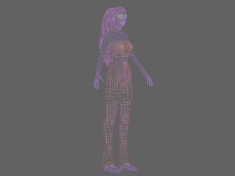 Basic Standard woman V29018 3D Model