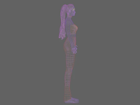 Basic Standard woman V29018 3D Model
