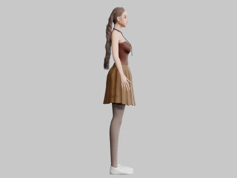 Basic sweet Woman V28290 3D Model