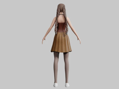 Basic sweet Woman V28290 3D Model
