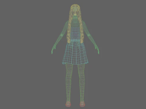 Basic sweet Woman V28290 3D Model